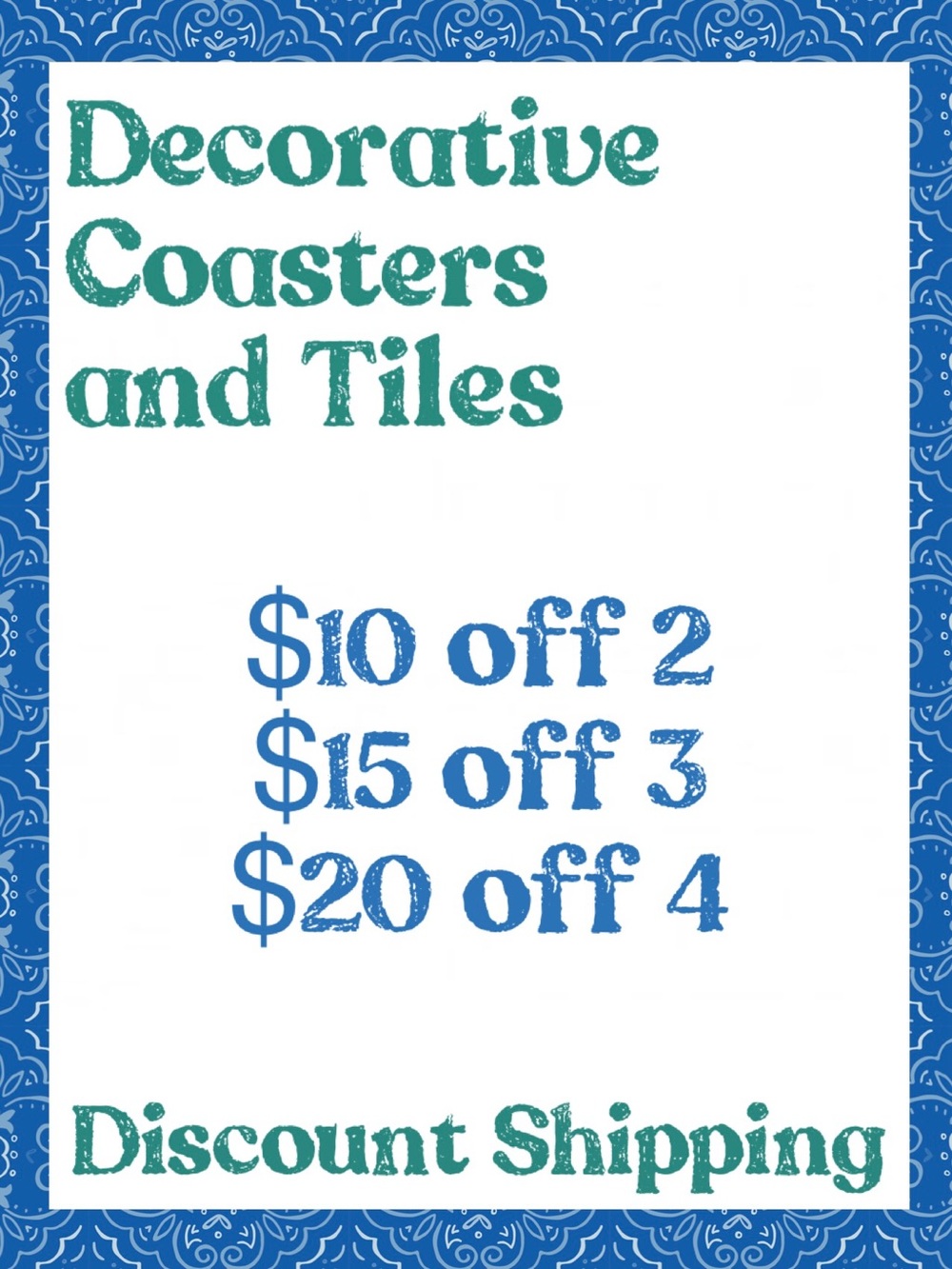 Decorative Ceramic Tiles and Coasters